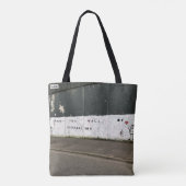 Ruik de muur tote bag (Achterkant)