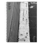 Ruik de muur van scheiding notitieboek (Voorkant)