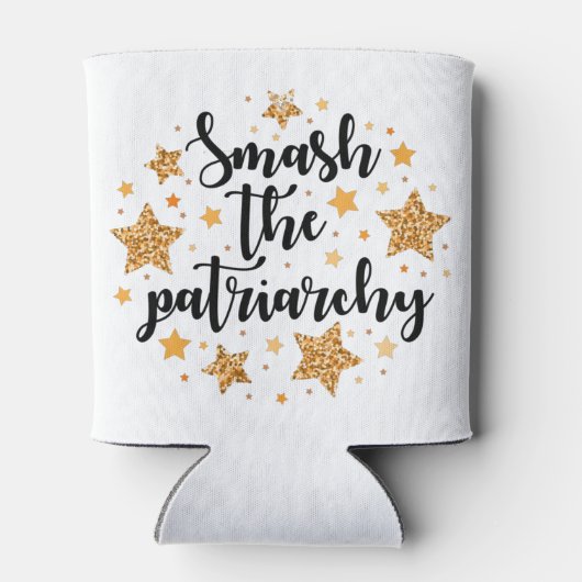 Ruik de patriarchie! Cozy Blikjeskoeler (Achterkant)