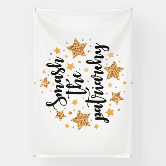 Ruik de patriarchie! Spandoek (Verticaal)