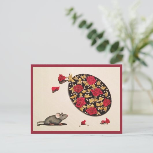 Ruik de Rozen Briefkaart (Staand voorkant)