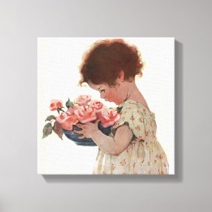 Ruik de Rozen Canvas Afdruk