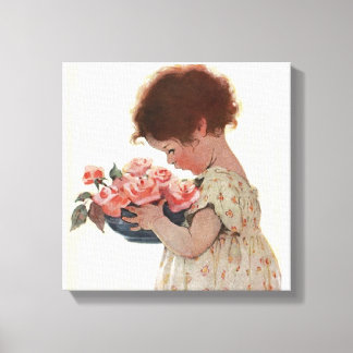 Ruik de Rozen Canvas Afdruk