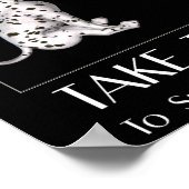 Ruik de Rozen Dalmatiaan Puppy Inspirerend Poster (Hoek)