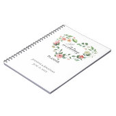 Ruik de Rozen, Floral Heart Wedding Planner Notitieboek (Linkerzijde)