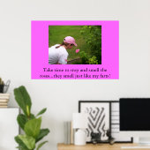 Ruik de rozen poster (Thuiskantoor)