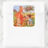 Ruik de Rozen Sticker (Tas)