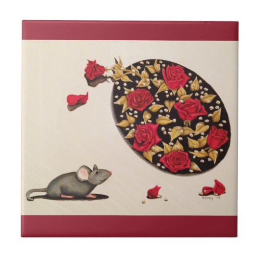 Ruik de Rozen Tegeltje (Voorkant)