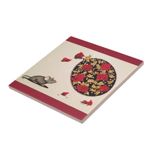 Ruik de Rozen Tegeltje (Zijkant)