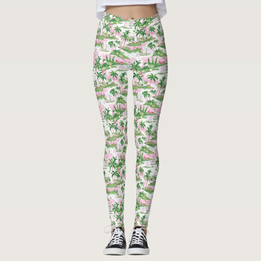Ruik de zee en voel de lucht leggings (Voorkant)