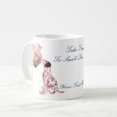 Ruik het Rozen papaverInspirerend Koffiemok (Voorkant links)