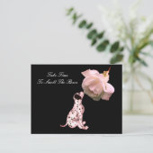 Ruik het Rozen Roos Inspirerend Briefkaart (Staand voorkant)