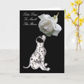 Ruik het Rozen Roos Inspirerend Kaart (Gele Bloem)