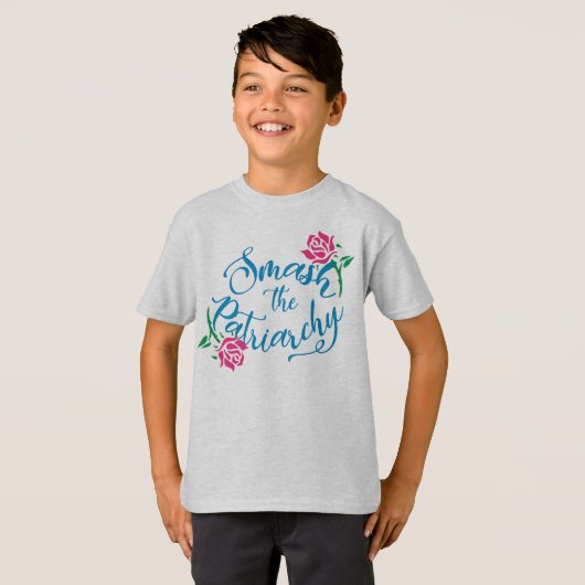 Ruik het t-shirt van de Patriarchy jongen (Voorkant volledig)