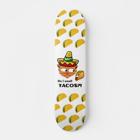 Ruik ik Tacos?! Senor Gato Skateboard (Voorkant)