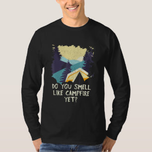 Ruik je als kampvuur, maar kampeer je buiten t-shirt