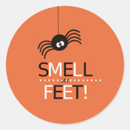 Ruik mijn feet ronde sticker