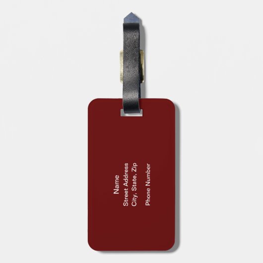 Ruik mijn tas (Hockey Stench) Bagagelabel (Achterkant verticaal)