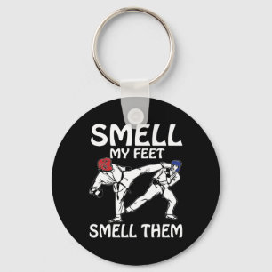 Ruik mijn voeten Grappig Karate sparring Sleutelhanger