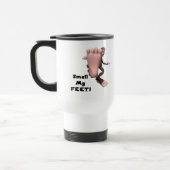 Ruik mijn voeten grote voet monster reisbeker (Links)