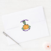 Ruik mijn voeten Halloween Ronde Sticker (Envelop)