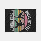 Ruik mijn voeten ruik ze karate leuke grap fleece deken (Voorkant (Horizontaal))