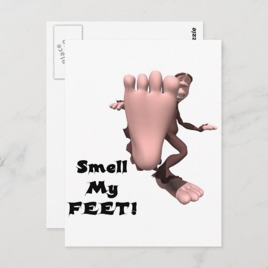 Ruik mijn voetganger briefkaart (Voorkant / Achterkant)