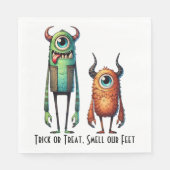 Ruik onze voeten Monster Buddies Custom Servet (Voorkant)