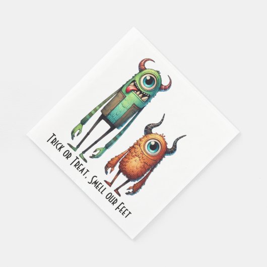 Ruik onze voeten Monster Buddies Custom Servet (Hoek)