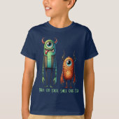 Ruik onze voeten Monster Buddies T-shirt (Voorkant)