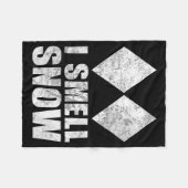 Ruik sneeuw skiën freestyle moeilijk diamant fleece deken (Voorkant (Horizontaal))