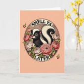 Ruik Ya Later Skunk Kaart (Gele Bloem)