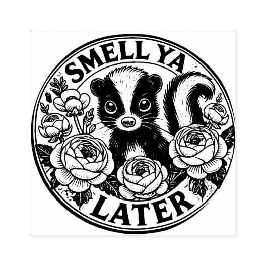 Ruik Ya Later Skunk Rubberstempel (Afrduk)