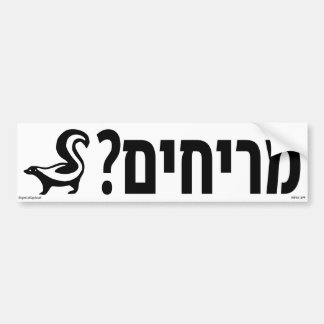Ruiken? Hebreeuwse Bumpersticker