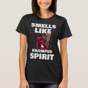 Ruikt als Krampus Spirit Kerstmis Horror Demon T-shirt