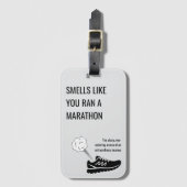 Ruikt alsof je een marathon hebt gelopen bagagelabel (Voorkant (verticaal))