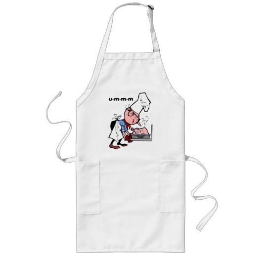 ruikt lekker, u-m-m-m, leuk platform lang schort (Voorkant)