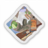 Ruikt naar boekenvriend sticker (Voorkant)