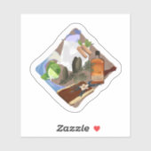 Ruikt naar boekenvriend sticker (Vel)