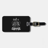 Ruikt naar koffie  bagagelabel (Voorkant horizontaal)