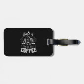 Ruikt naar koffie  bagagelabel (Achterkant horizontaal)