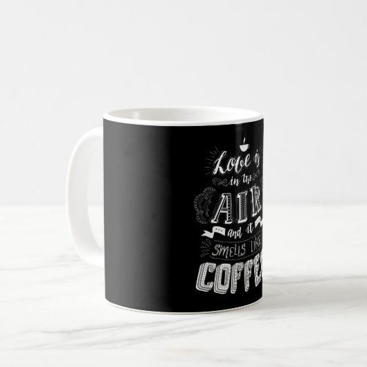 Ruikt naar koffie koffiemok (Voorkant links)