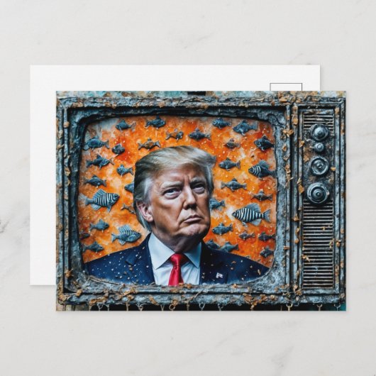 Ruikt naar vis briefkaart (Voorkant / Achterkant)