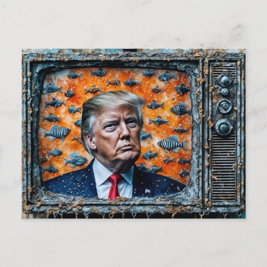 Ruikt naar vis briefkaart (Voorkant)