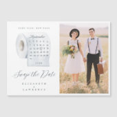 Ruil de datum van de Toilet Paper Roll Calendar & (Voorkant)