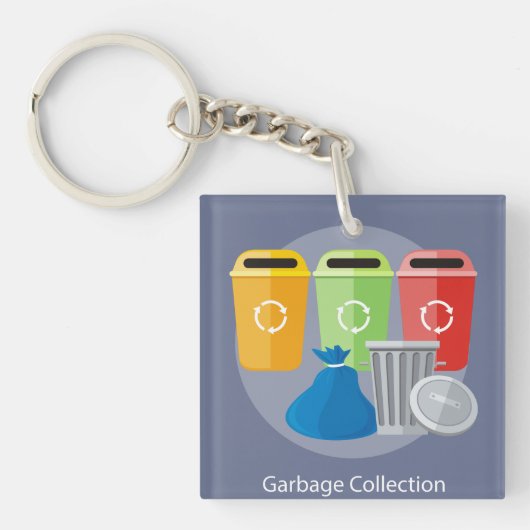 Ruilafval Collectie Recycling Sleutelhanger (Voorkant)