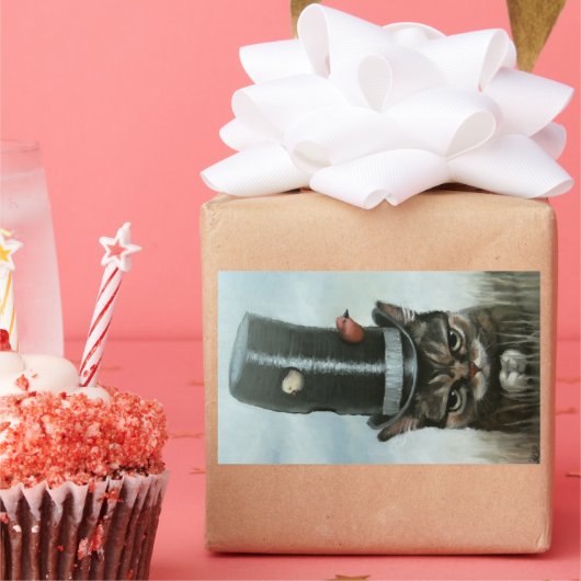 Ruilburen Rechthoekige Sticker (Feest)