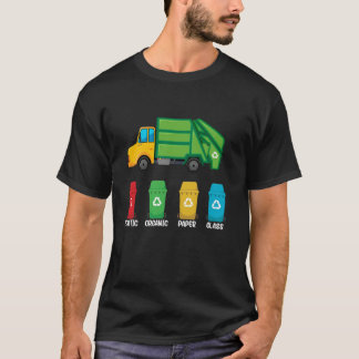 Ruildag recyclen van vrachtwagens Kinder jongens T T-shirt