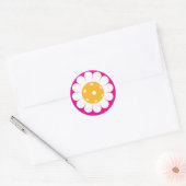RUILEN Schattigee pickleball madeliefjes classic r Ronde Sticker (Envelop)