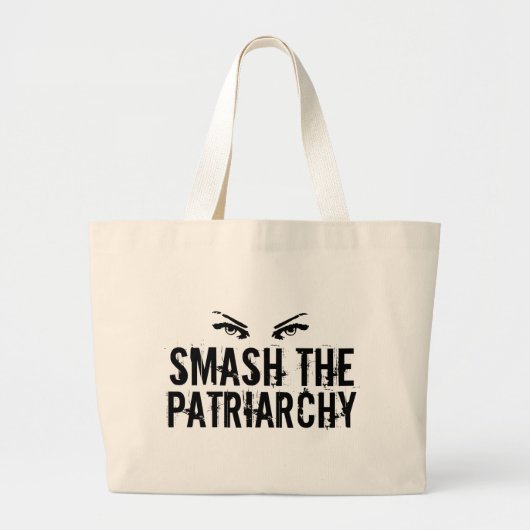 Ruim de Feminist van het Vrouw van het Citaat van  Grote Tote Bag (Voorkant)